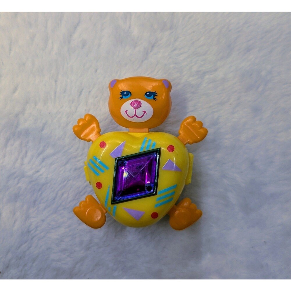 Vintage 80's Toy's Galoob Sweet Secrets Orange Kitty pocket toy / necklace toy